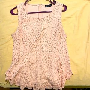 New York & Company light pink tank top